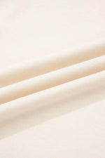 Apricot Camo Print Patchwork Sleeve Raw Hem Plus Size Sweatshirt - MarkoFit