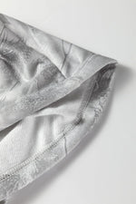 Gray Plus Size Camouflage Woodland Print Oversized Sporty Hoodie - MarkoFit