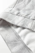 Gray Plus Size Camouflage Woodland Print Oversized Sporty Hoodie - MarkoFit