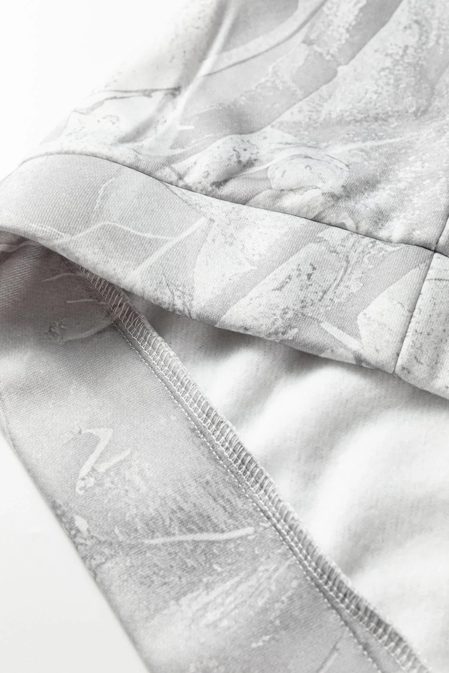 Gray Plus Size Camouflage Woodland Print Oversized Sporty Hoodie - MarkoFit