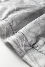 Gray Plus Size Camouflage Woodland Print Oversized Sporty Hoodie - MarkoFit