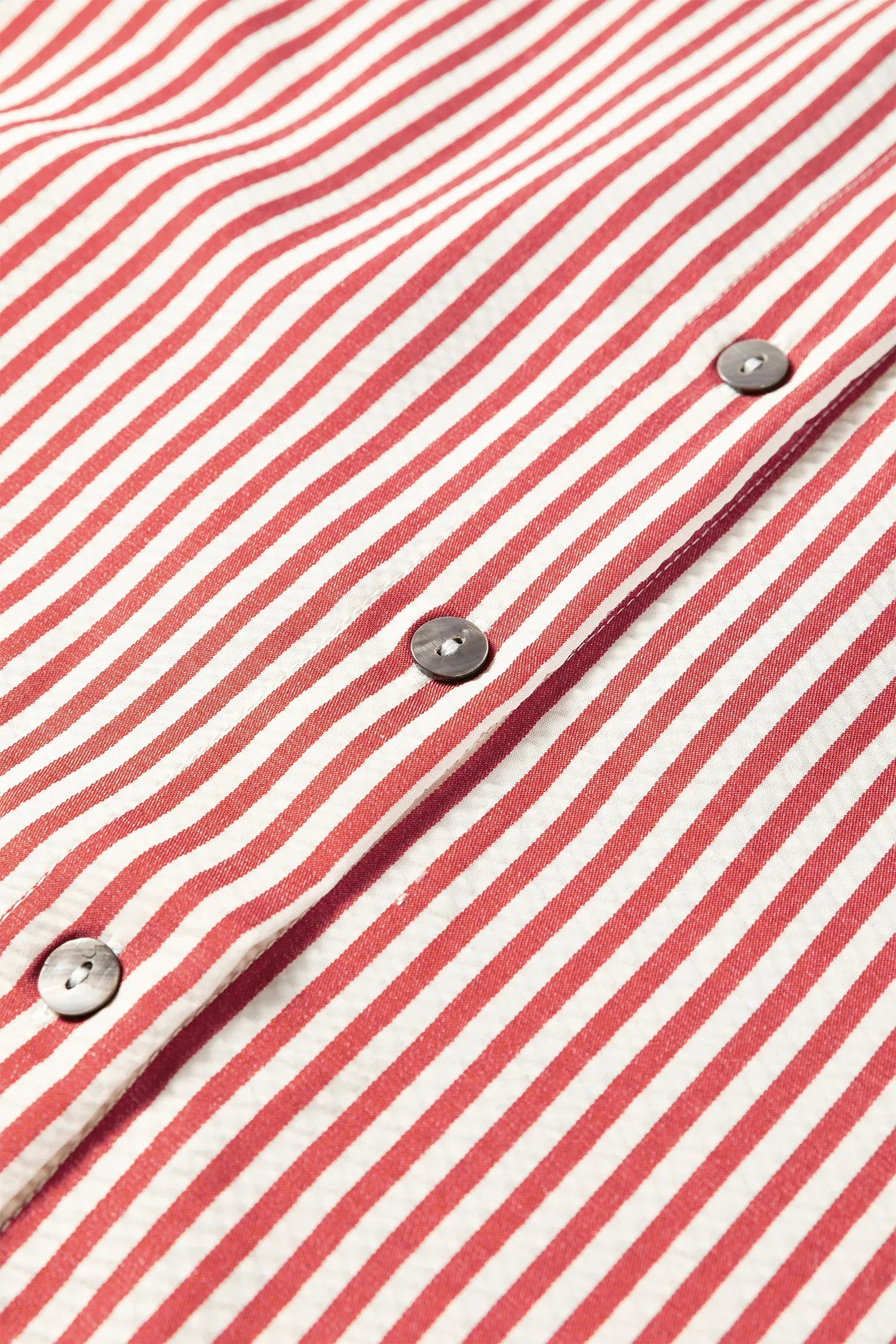 Racing Red Striped Leopard Print Patchwork Button Up Womens Shirt - MarkoFit