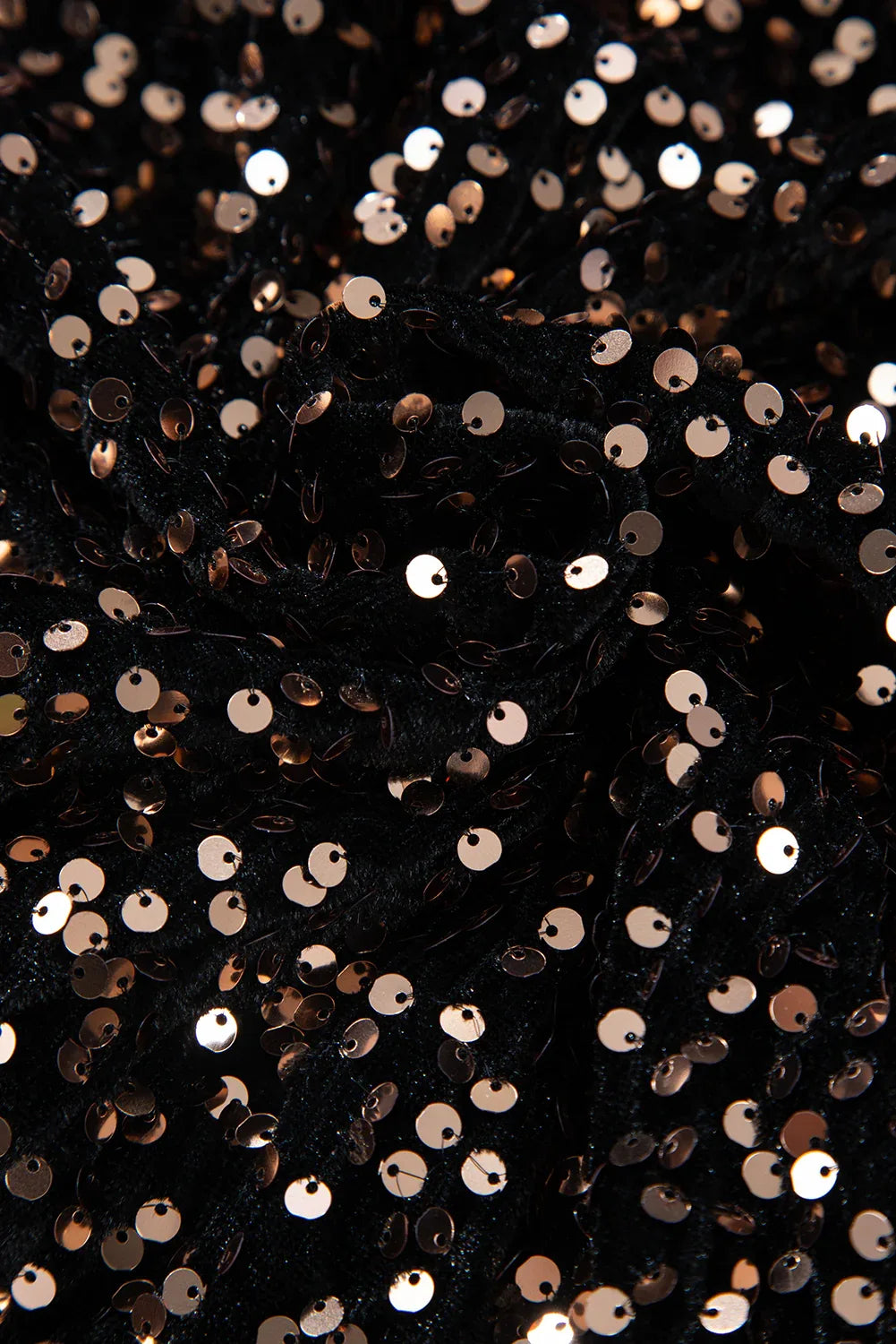 Black Deep V Back Sequin Puff Sleeve Bodysuit - MarkoFit