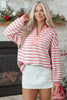 Pink Stripe / 2XL / 95%Polyester+5%Elastane