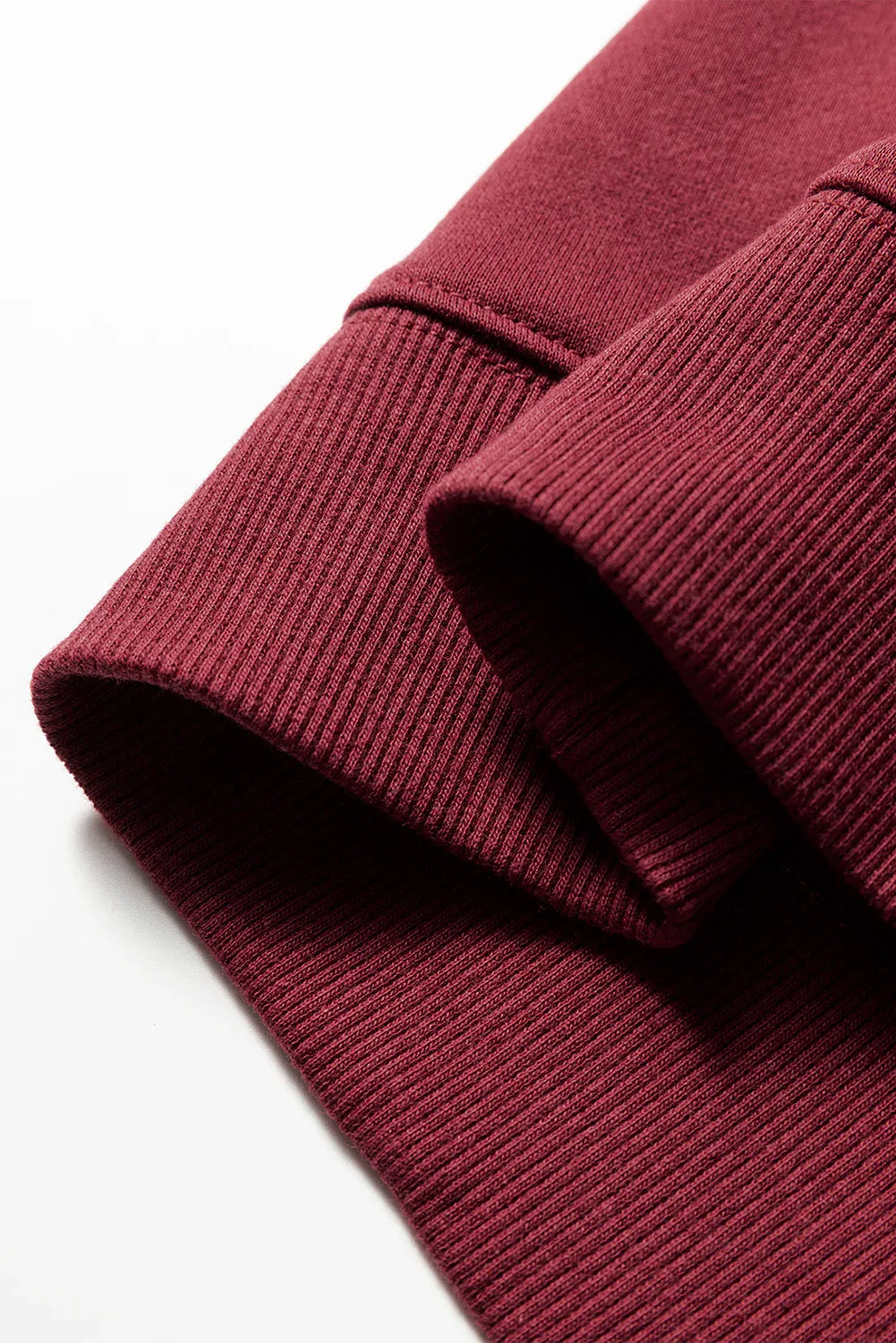 Red Dahlia Varsity Striped Detail Drop Shoulder Oversized Sweatshirt - MarkoFit