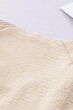 Apricot V Neck Knotted Shoulder Vest - MarkoFit