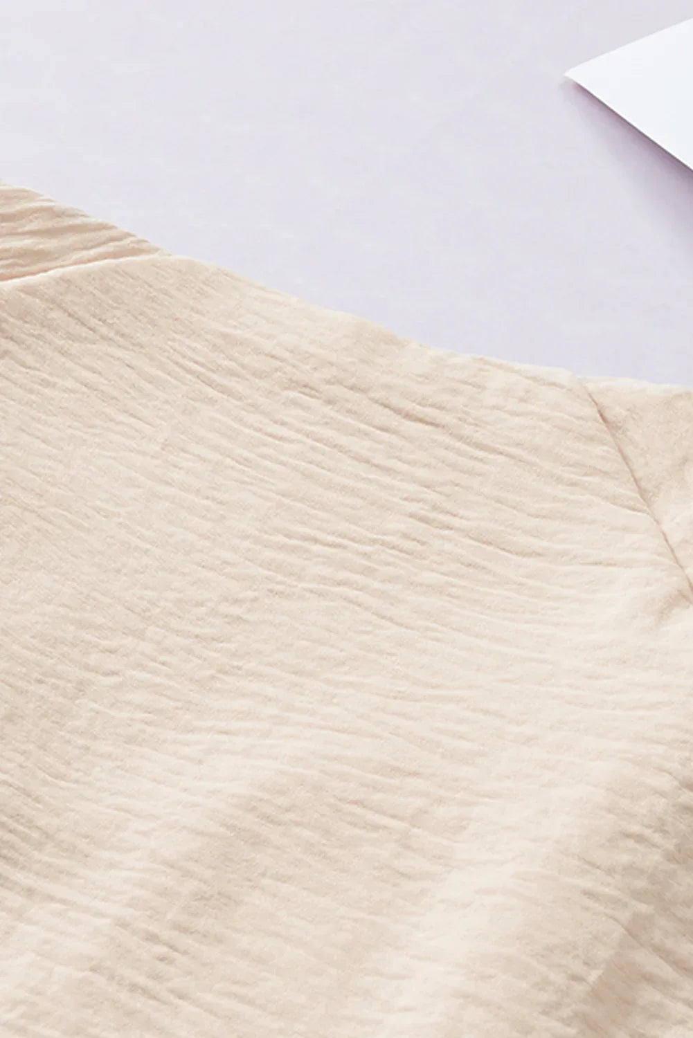 Apricot V Neck Knotted Shoulder Vest - MarkoFit