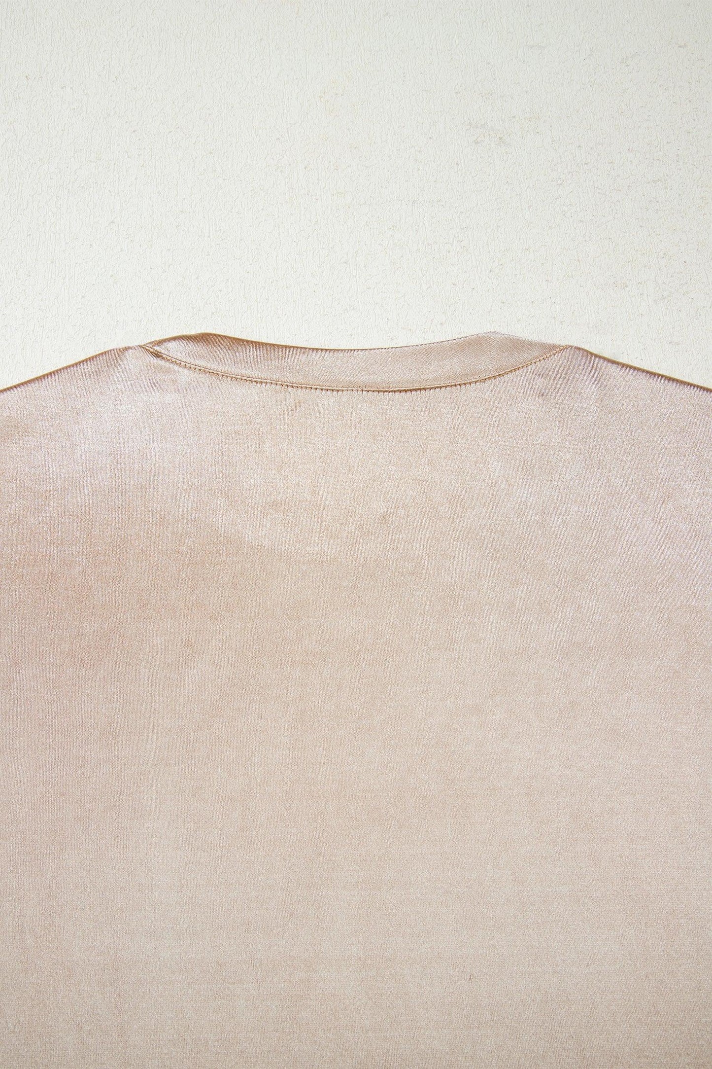 Gold Round Neck Metallic Tank Top - MarkoFit