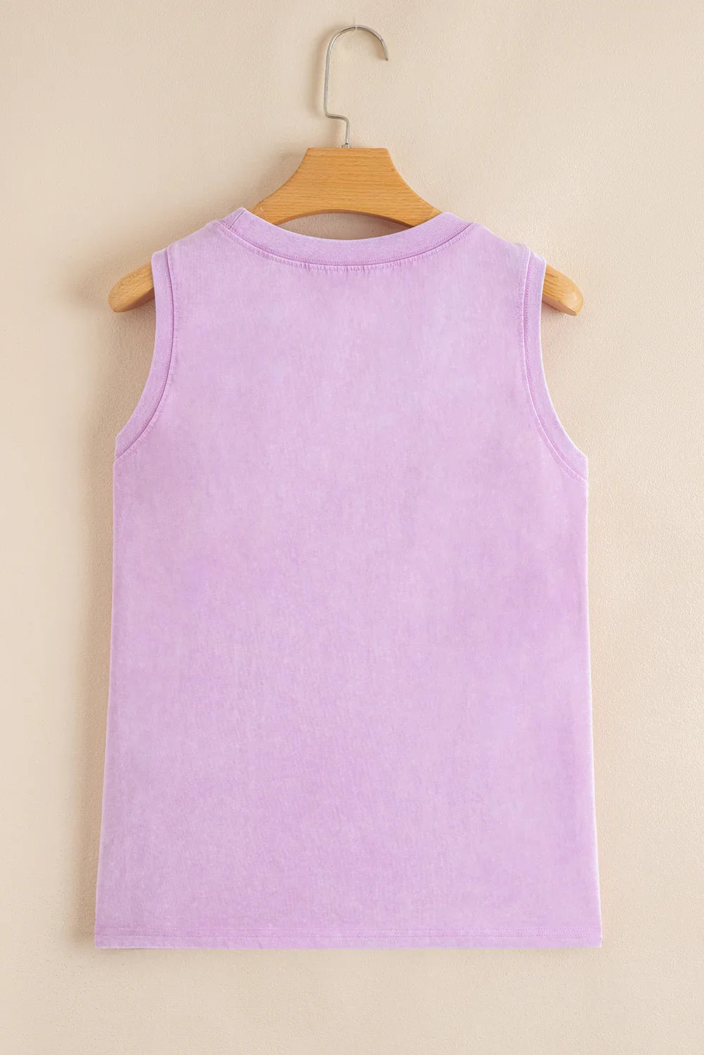 Phalaenopsis Mineral Wash Patched Chest Pocket Casual Tank Top - MarkoFit