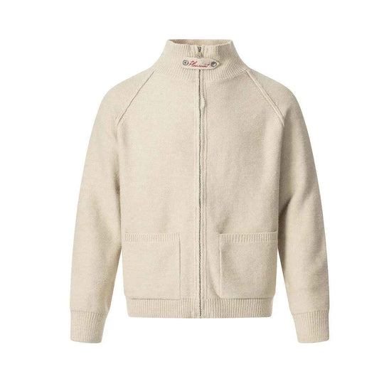 High neck sweater jacket zipper knit sweater for men - MarkoFit