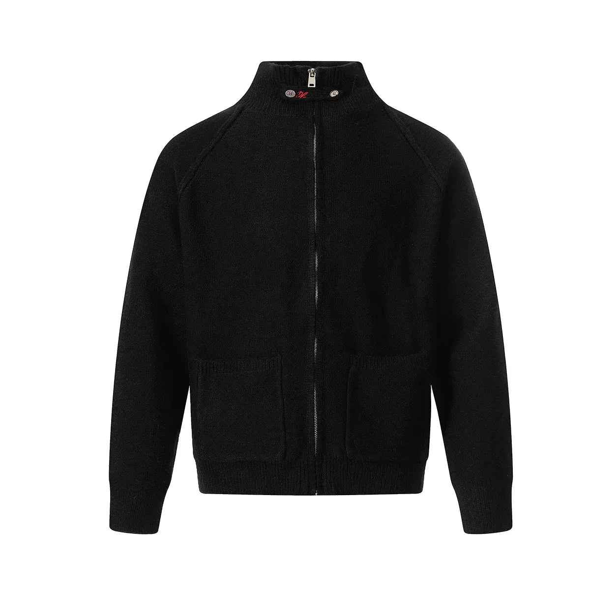 High neck sweater jacket zipper knit sweater for men - MarkoFit