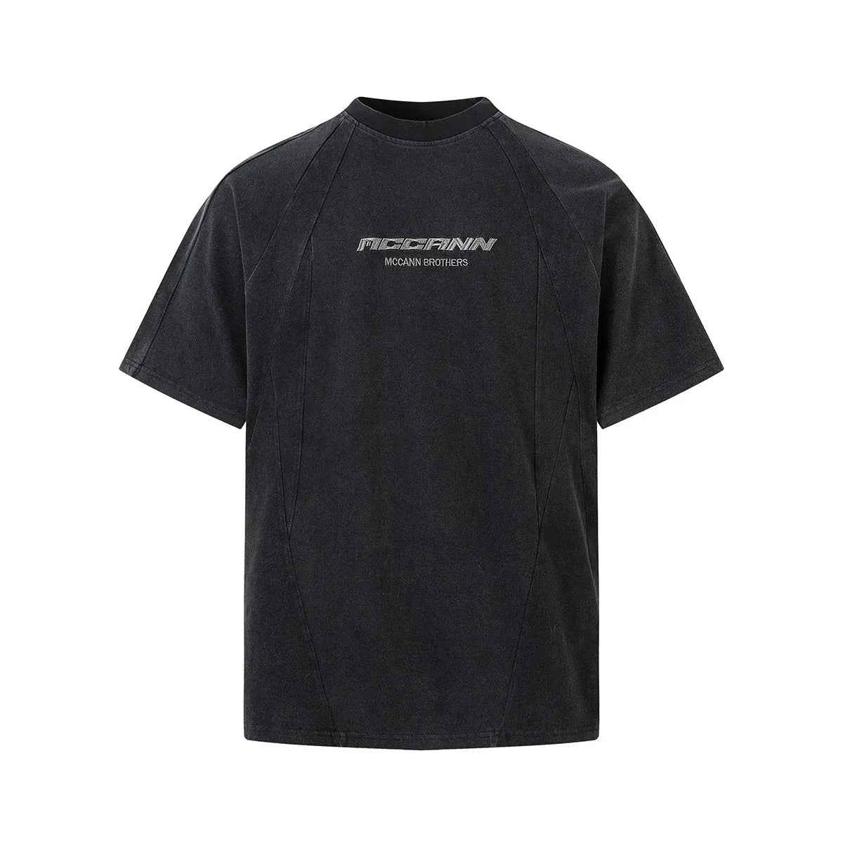 Retro washed T-shirt with short sleeves for men - MarkoFit