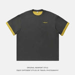 Short sleeved letter embroidered T-shirt for men - MarkoFit