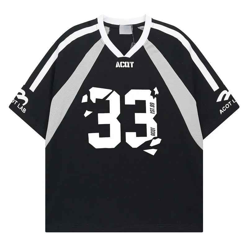 Short Sleeve Loose Streetwear Breathable T-Shirt for Men - MarkoFit