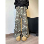 Retro Camouflage Workwear Jeans for Men - MarkoFit