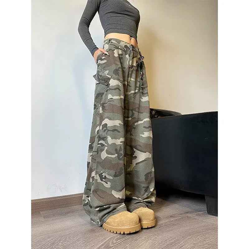 Retro Camouflage Workwear Jeans for Men - MarkoFit