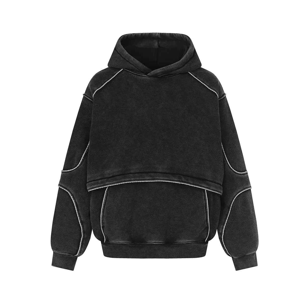 Washed hooded sweatshirt for men - MarkoFit