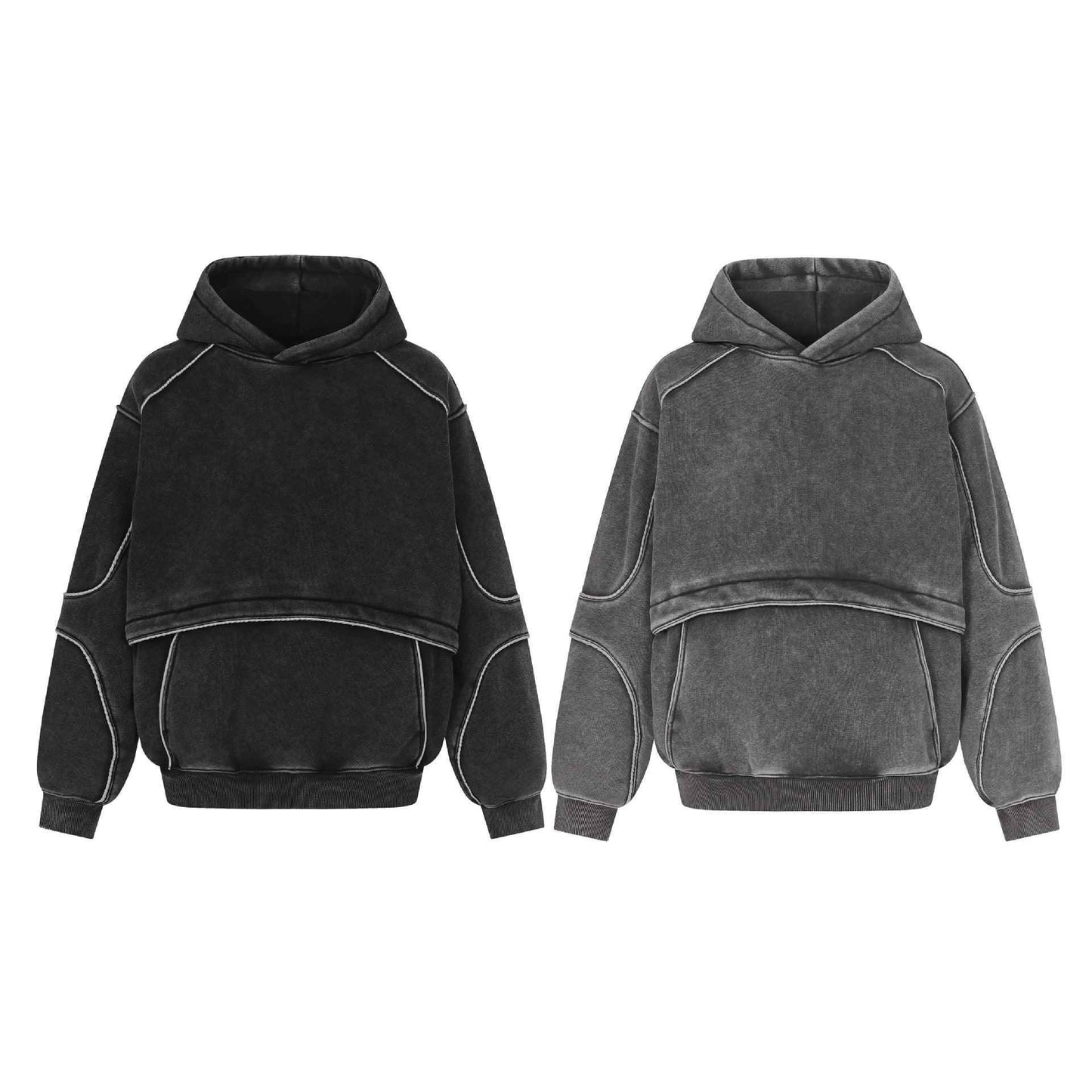 Washed hooded sweatshirt for men - MarkoFit