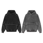 Washed hooded sweatshirt for men - MarkoFit