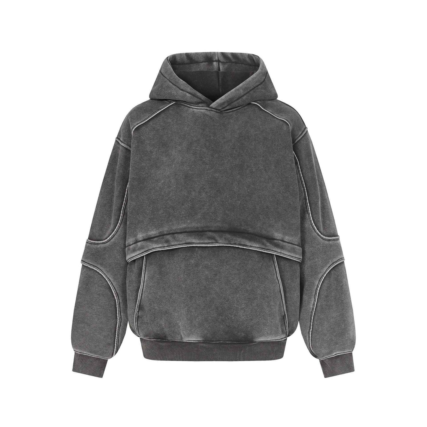 Washed hooded sweatshirt for men - MarkoFit