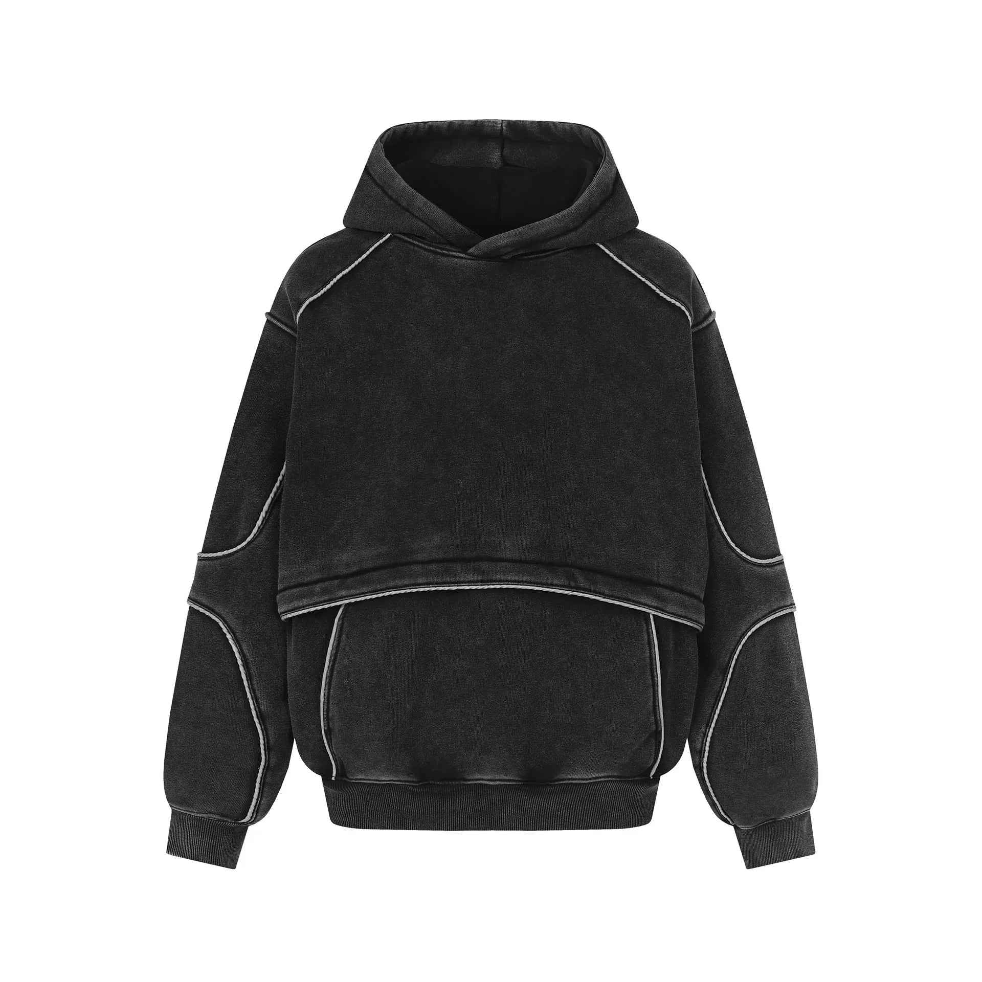 Washed hooded sweatshirt for men - MarkoFit
