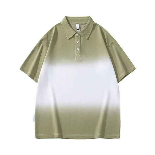 Gradient short sleeved polo shirt for men in summer - MarkoFit