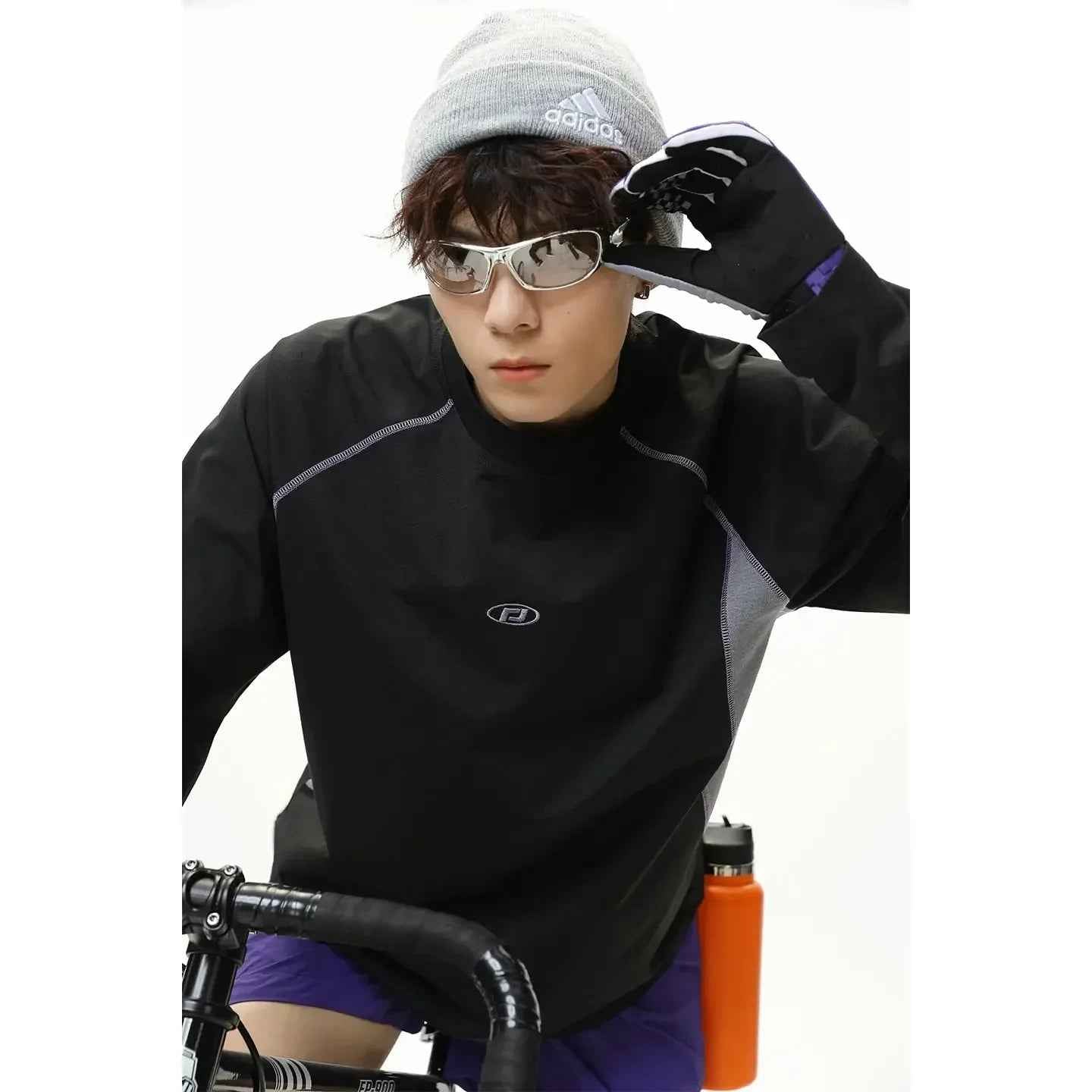 Embroidered Loose Long-Sleeved T-Shirt for Men - Stylish and Comfortable Casual Wear - MarkoFit