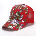 Small floral cloth peony cloth baseball cap cap duck bill hat - MarkoFit