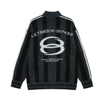 High neck striped sweater for men - MarkoFit