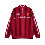 High neck striped sweater for men - MarkoFit