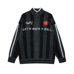 High neck striped sweater for men - MarkoFit