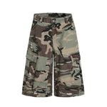 Patch hole camouflage cropped pants for men - MarkoFit