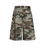 Patch hole camouflage cropped pants for men - MarkoFit