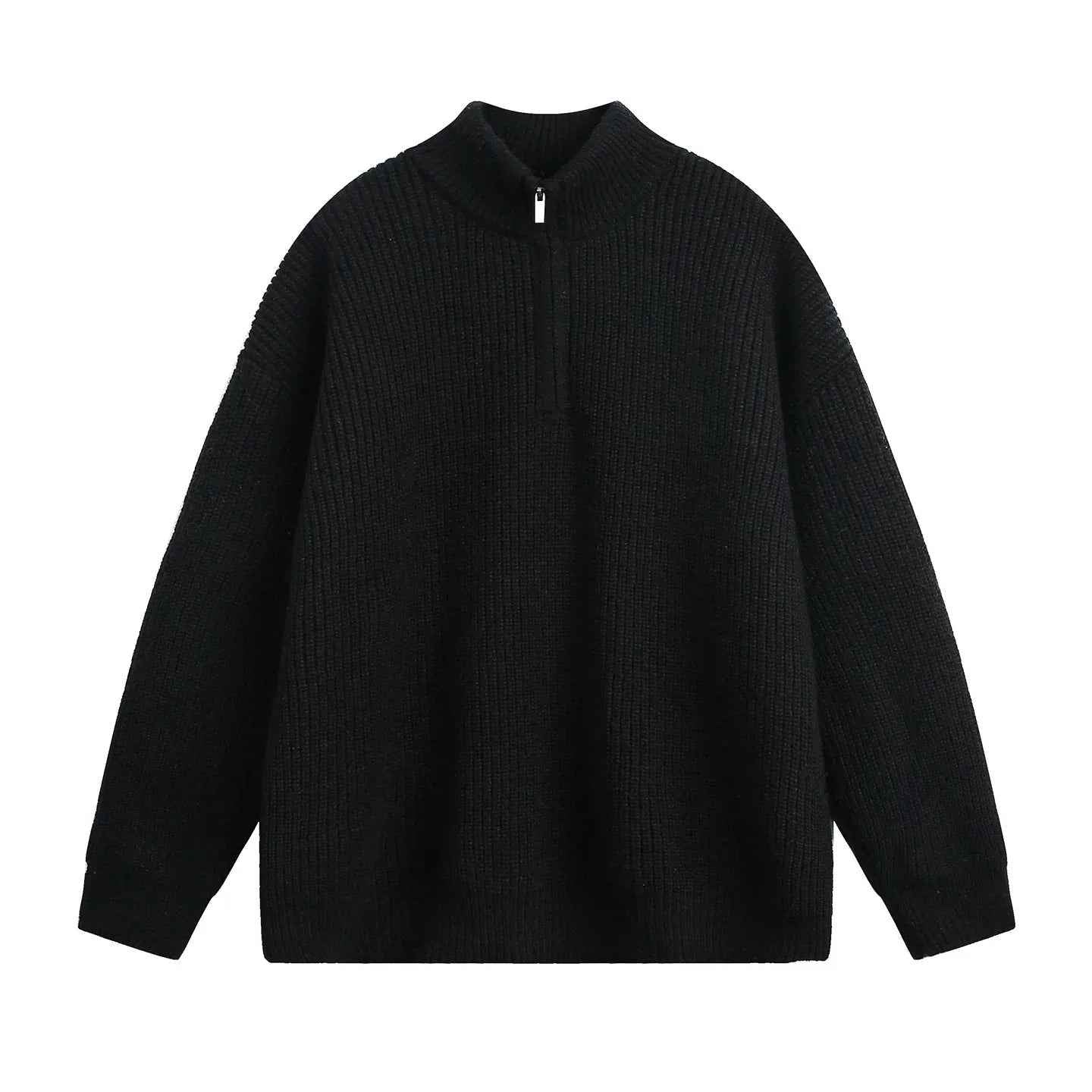 Half zip stand up collar sweater for men - MarkoFit
