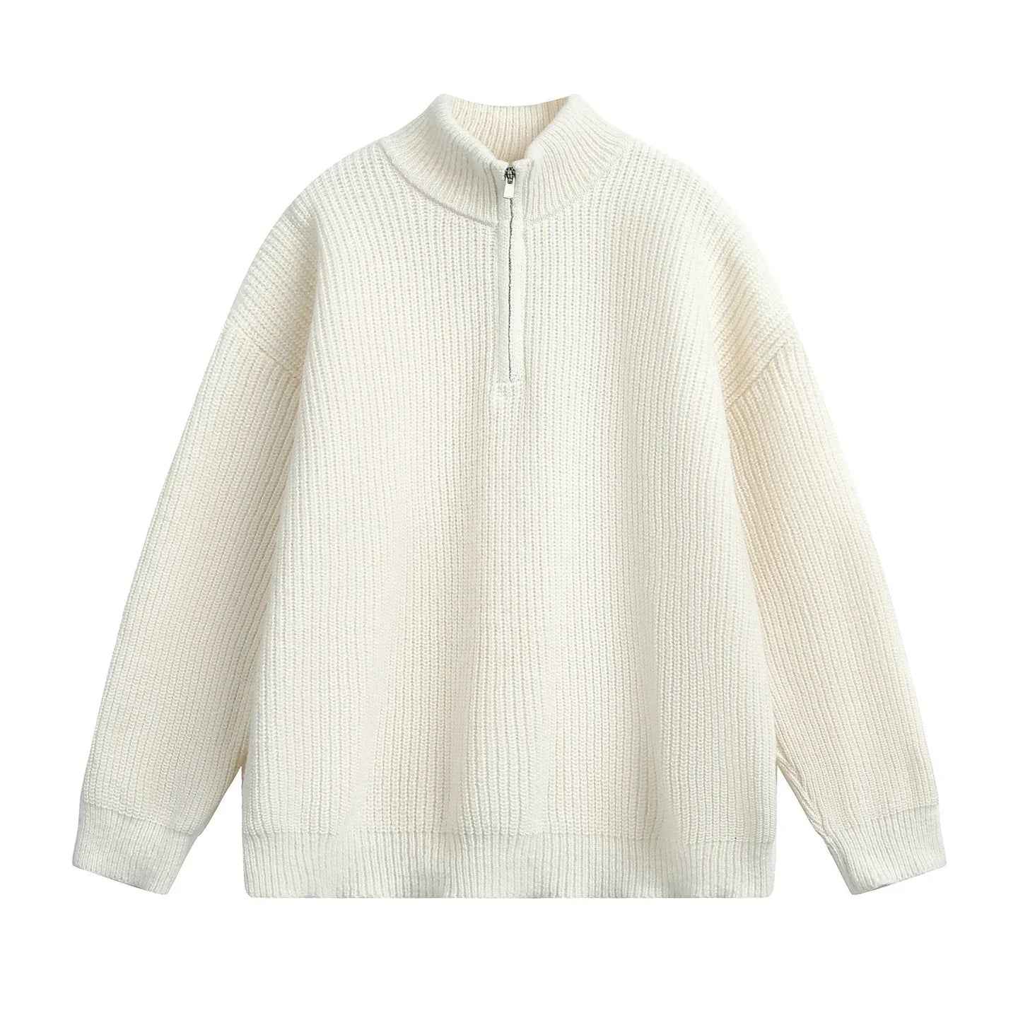 Half zip stand up collar sweater for men - MarkoFit