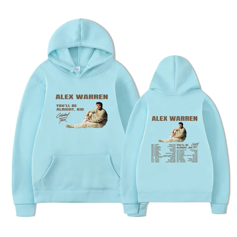 You'll Be Alright Kid Alex Warren Hoodies Men Clothes Winter - MarkoFit
