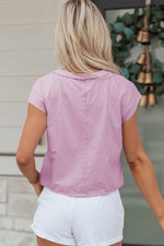 Bright Pink Mineral Wash Boxy Fit Cotton Tank Top - MarkoFit