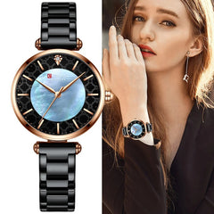 Steel Women Bracelet Watches Female Waterproof Clocks Relogio