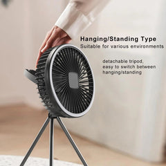 USB Rechargeable Wireless Ceiling Electric Fan With LED light For Home