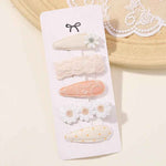 5Pcs BB Clips Set for Children Hair Accessories Sweet Hair bangs - MarkoFit