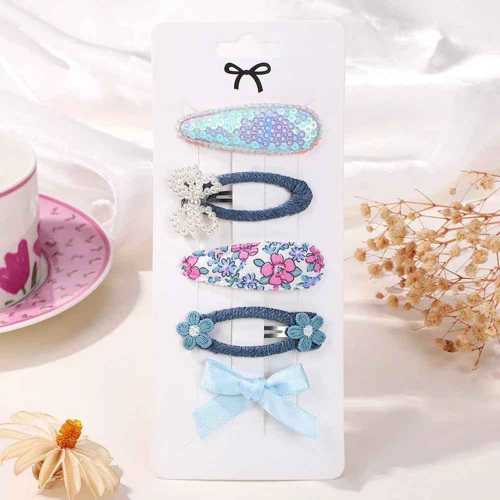 5Pcs BB Clips Set for Children Hair Accessories Sweet Hair bangs - MarkoFit