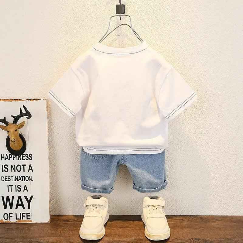 New Summer Baby Boy Kids Clothes Children Clothing Suit Tops - MarkoFit