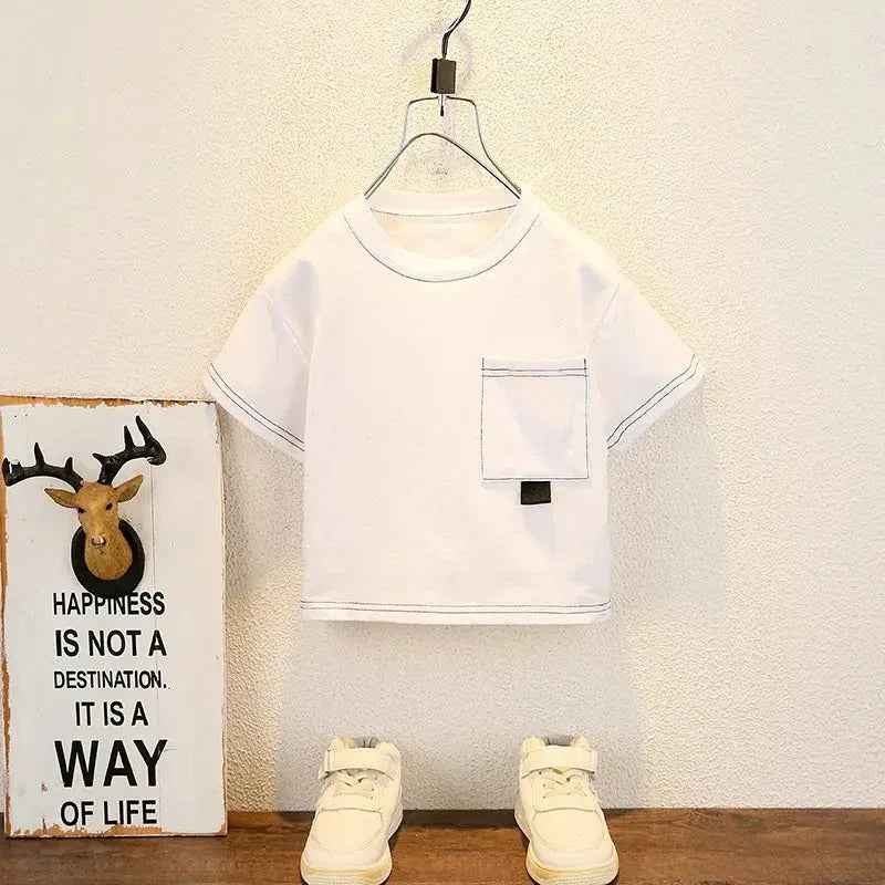 New Summer Baby Boy Kids Clothes Children Clothing Suit Tops - MarkoFit
