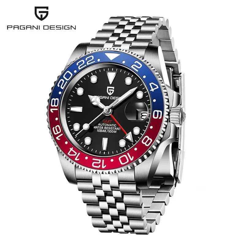 PAGANI DESIGN PD-1662 Luxury GMT Men Mechanical Wristwatch - MarkoFit