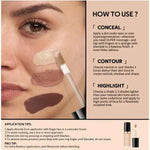 Super Coverage Concealer Multi-Use Cream Oil Free Long Lasting - MarkoFit