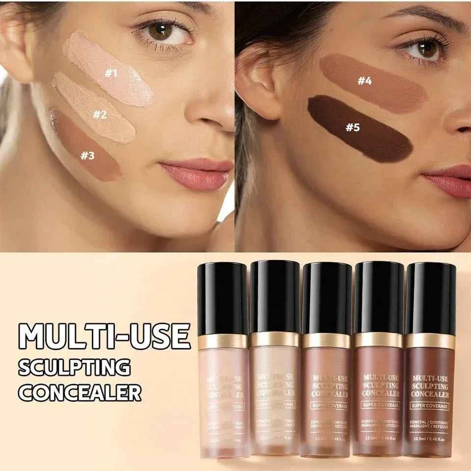 Super Coverage Concealer Multi-Use Cream Oil Free Long Lasting - MarkoFit