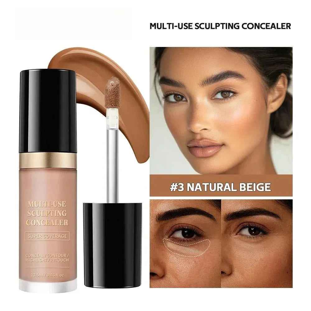 Super Coverage Concealer Multi-Use Cream Oil Free Long Lasting - MarkoFit