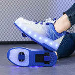 Two Wheels Children's Led Light Roller Skate Shoes For Kids Boys Girls - MarkoFit