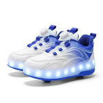 Two Wheels Children's Led Light Roller Skate Shoes For Kids Boys Girls - MarkoFit