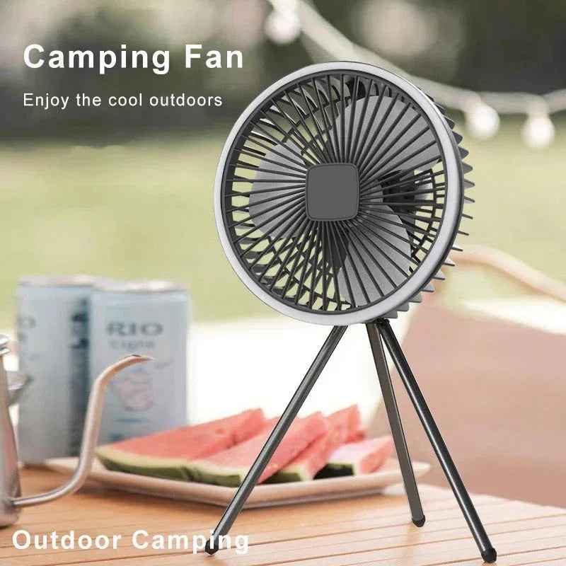 USB Rechargeable Wireless Ceiling Electric Fan With LED light For Home - MarkoFit